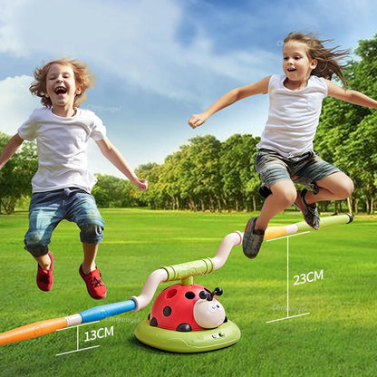 Musical Jump Sports Toys Toss Multifunction Ring Game Toy and Rocket Launcher for Kids Fitness Training Outdoor Game Gifts