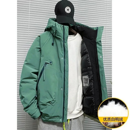 Men's Jacket Winter Windproof Warm Down Jacket Outdoor Sports Mountain Overcoat Hooded Snowboarding Parka Snow Coat Canada Tops