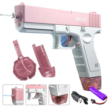 Kids Electric Water Gun Toys Summer Outdoor Beach Battle Game Full Automatic Induction Absorb Water Spray Guns for Children Gift