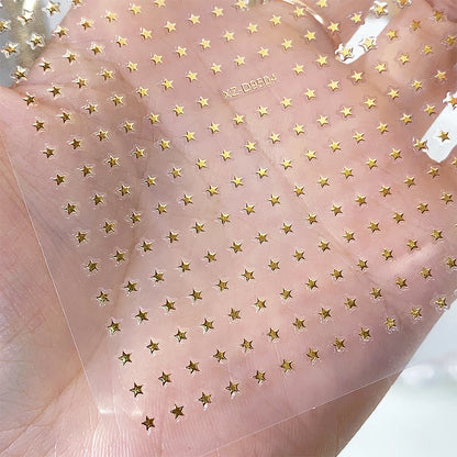 8Pcs/Set 3D Mix Colors Y2K Stars Nails Stickers 8*10cm Five-pointed Star Nail Decals Self-Adhesive Starlight DIY Nail Supplies 1
