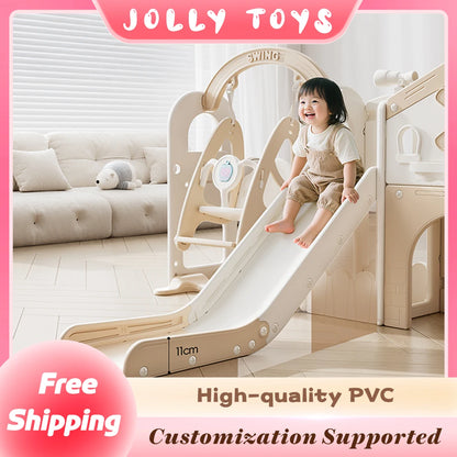 Fun Play Equipment for Children Multifunctional Kids Indoor Slide Swing Set Baby Small Home Amusement Park Playground Toy