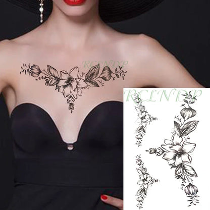Waterproof Temporary Tattoo Sticker Joker Skull Letter Big Size Body Art Flash Tatoo Fake Tatto Stickers for Girl Men Women