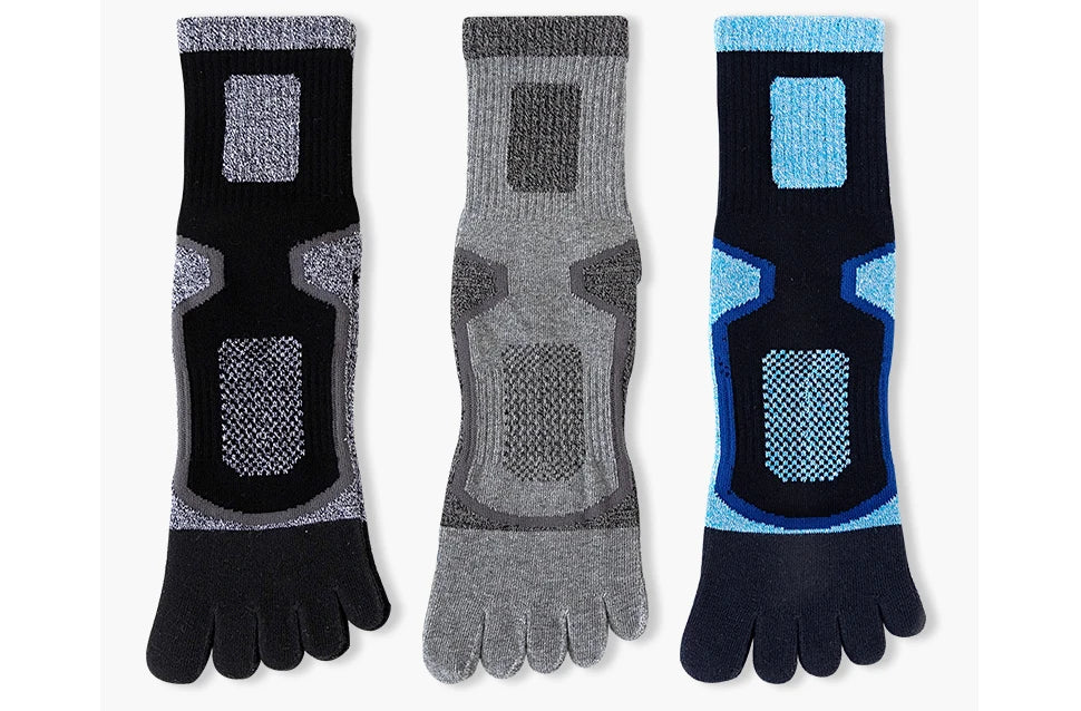 5 Pairs Toe Sport Short Socks Man Thick Compression Mesh Endurable Fitness Bike Run Outdoor Basketball Travel 5 Finger Socks