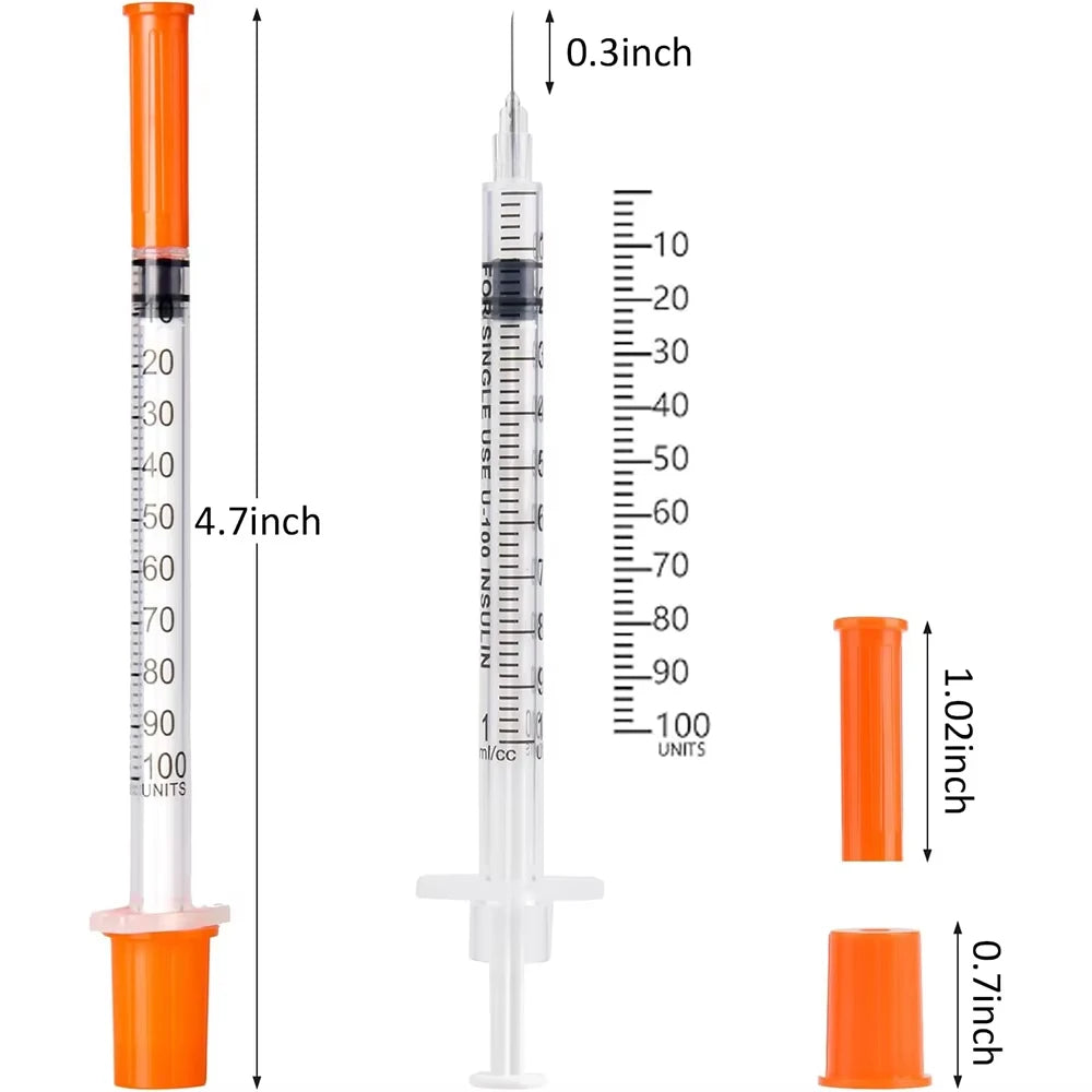 Individually Wrapped Manual Push Veterinary Plastic Syringes With Needles Disposable Style For Lab Pets Pigs And  Farm Livestock