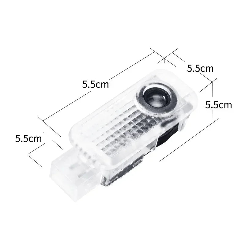 2PCS Car Door LED Light Logo Laser Projector Welcome Light For Audi sline TT Q2 Q3 Q5 Q7 Q8 A3 A4 A5 A6 A7 R8 B5 B6 B7 B8 C5 C6