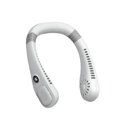 Lenovo Neck Bladeless Fan Mini Ultra Longlife Portablelazy Silent Fan Usb Charging Student Sports Office Multiple Home Scenarios