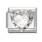 Y2K Butterfly Bow Knot Heart Star Moon Zircon Daisy Cross Italian Charm Links Fit 9mm Stainless Steel Bracelet DIY Making Gifts