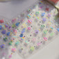 Christmas Nail Stickers Luxury Crystal Diamond Cartoon Bear Tree Apple Back Glue Nail Art Stickers DIY New 3D Nails Decorations