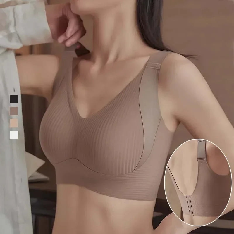 FallSweet 1/2PCS Seamless Push Up Bra for Woman Wireless Bralette Soft Comfortable Breathable Lingerie for Large & Small Bust