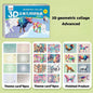 3D Animal Jigsaw Puzzle Stickers DIY Handmade Creative Collage Art Set With Self-Adhesive Paper Back To School Gifts Educational