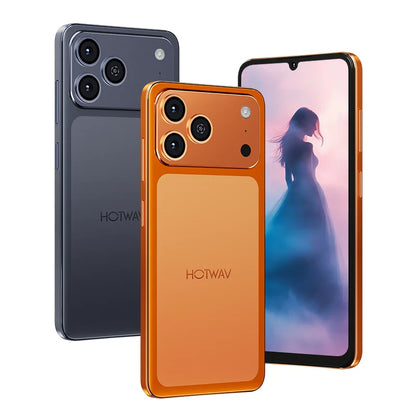 HOTWAV A17 Pro Max Smartphone 6.75'' 120Hz 4GB 256GB Mobile Phone Android 15 5160mAh Thin Cellphone with 3.5mm Headphone Jack