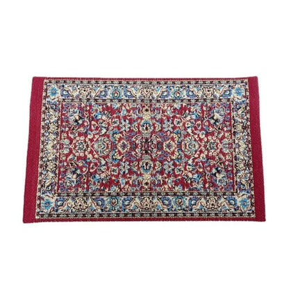 Turkish Style Miniature Weaving Rug Playing House Floor Coverings Dollhouse Carpet  1:12 Scale Doll Accessories