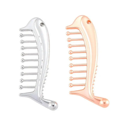 Manual Head Massager Scalp Comb Protable Stainless Steel Gua Sha Facial Tool Trigger Point Massager Tool For Foot Hand Back