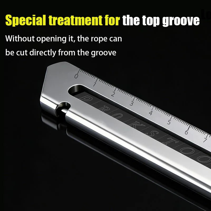6 in 1 Stainless Steel Utility Knife with Thickened Metal Knife Holder Multifunctional Wallpaper Multifunctional Utility Knife