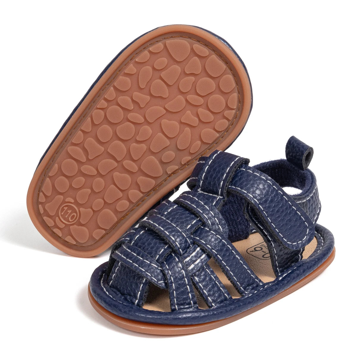 Summer Retro Unisex Baby Beach Sandals Wrap Toe Breathable Anti-slip Wear-resistance Braided Sandals Baby Toddler Shoes