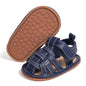 Summer Retro Unisex Baby Beach Sandals Wrap Toe Breathable Anti-slip Wear-resistance Braided Sandals Baby Toddler Shoes
