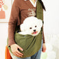 Breathable Pet Sling Carrier Bag for Cats Small Dogs Up to 7.5kg - Portable Single Shoulder Travel Pet Carrier