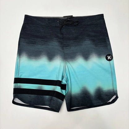 Classic Hur Men's Two-line Shorts Surf Swim Sport Waterproof Beach Boardshorts High Stretch Quick-dry Man Swim Trunks