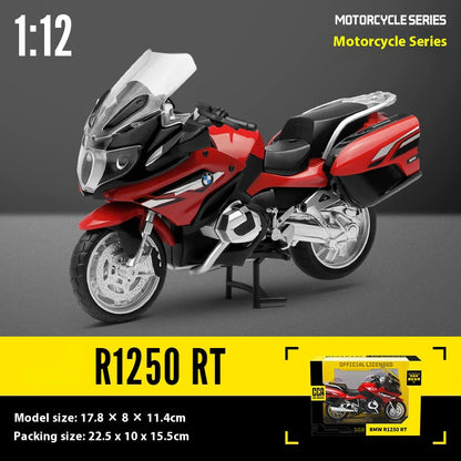 CCA R1250 GS. 1:12 Alloy Die-cast Car Motorcycle Model, Toy Gift Giving, Die-cast Static Motorcycle Model