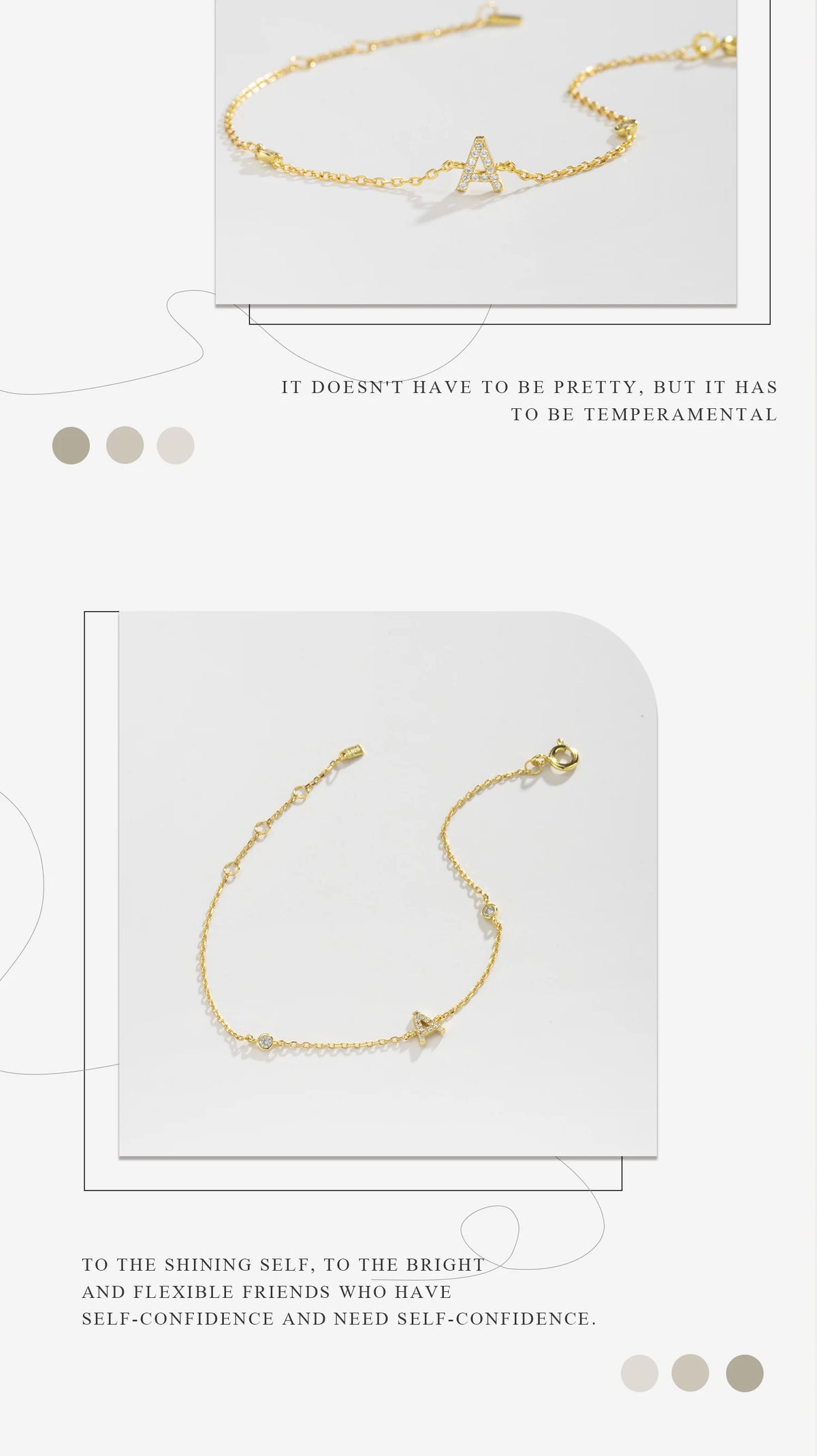 ANDYWEN 925 Sterling Silver Initial 26 Letters Alphabet Monogram Gold Name Bracelet Crystal CZ Zircon 2021 Fashionable Jewelry