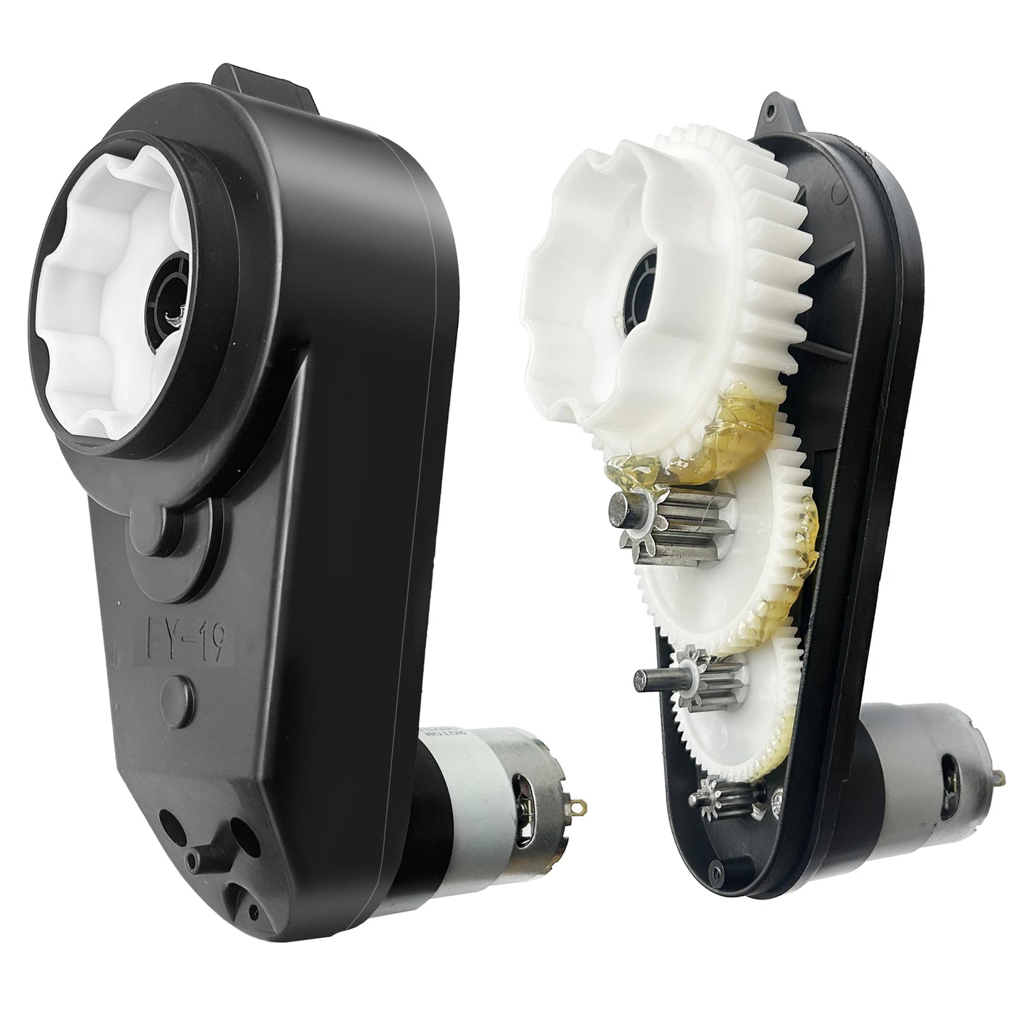 12V 24V RS550 1.2cm/0.47in Motor Gearbox for Children's Electric Ride on Toy Car,Kids Electric Car Reducer