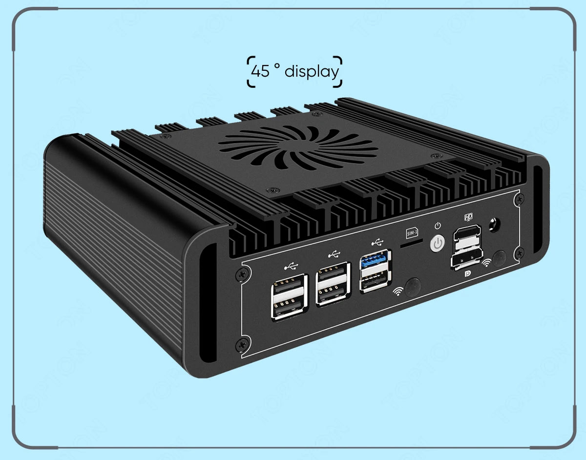 Topton Metal VPN 2x 10G SFP+ Firewall Mini PC 3x 2.5G NICs i226-V Intel i3 N305 N300 N150 DDR5 NVMe Proxmox OpenWrt Home Server