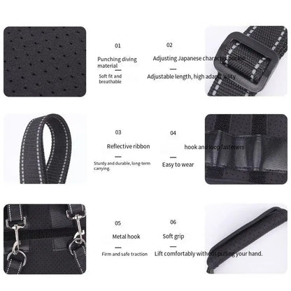 Dog Support Harness Elderly Dogs Adjustable Rehabilitation Mobility Aid Walk Comfortable Orthopedic Back Leg Lift Support Belt