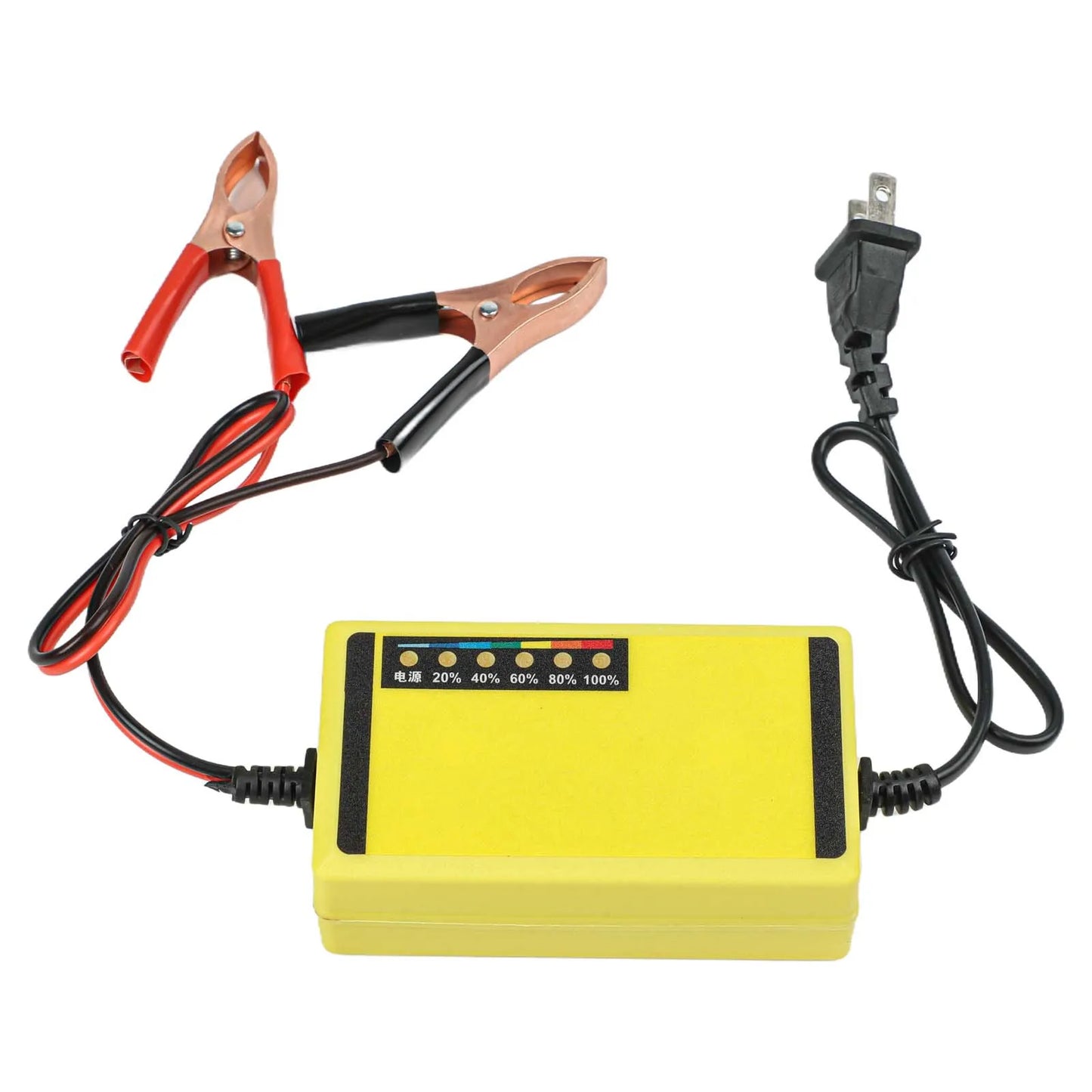 1Pcs Car Battery Charger 12V Fast Charging Automatic High-Power Charger Car Motorcycle Battery Charger Acid Battery Charger