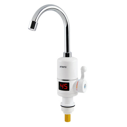 ATWFS Tankless Electric Newest Water Heater Kitchen Instant Hot Water Tap Heater Water Faucet Instantaneous Heater3000w