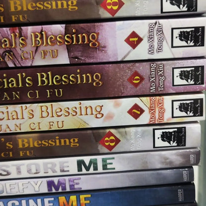 8 books/set Heaven Official's Blessing novel book volume 1-8 ( English version ) Tian guan ci fu write by  Mo xiang tong chou