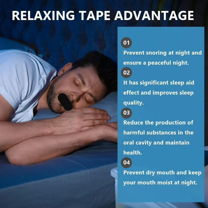 Anti-snoring Nasal Strips Mouth Tape Sleeping Keep Mouth Close Prevent Snoring Gentle Sleep Strip Home Mouth Tape