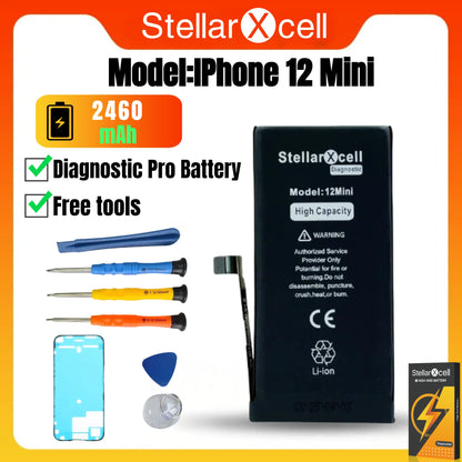 High Capacity Diagnostic Battery OEM TI BMS No Pop Up Message Run Diagnose for iPhone 12 13 14 15 Pro Max Pro Mini Plus