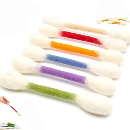 6Pcs Oversized Cotton Swab Cat Toy Anti-Boredom Durable Kitten Chew Toy Soft Texture Lightweight Cat Teething Chew Toy