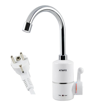 ATWFS Tankless Electric Newest Water Heater Kitchen Instant Hot Water Tap Heater Water Faucet Instantaneous Heater3000w
