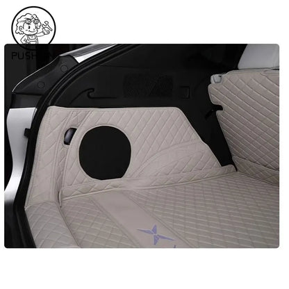 For Xpeng G6 2026 2025 2024 Car Boot Mat Rear Trunk Liner Cargo Protection Leather Trunk Mat Interior Modification Accessories