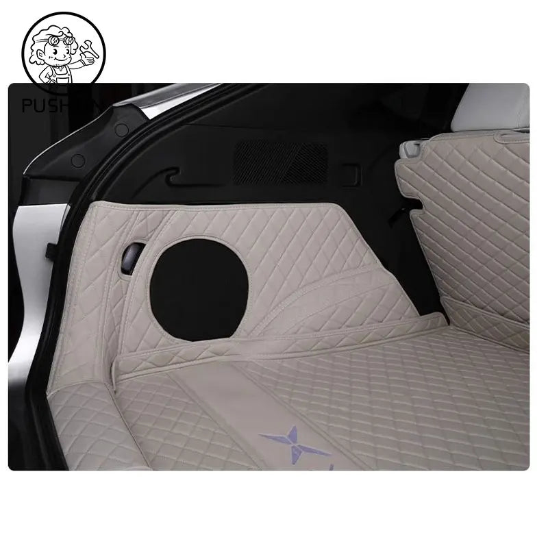 For Xpeng G6 2026 2025 2024 Car Boot Mat Rear Trunk Liner Cargo Protection Leather Trunk Mat Interior Modification Accessories
