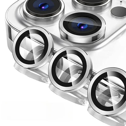 2-3Pcs Blue Colour Metal Lens Ring For IPhone 17 16 15 14 Pro Max Camera Protector Covers For IPhone 13 Pro Max Full Cover Glass