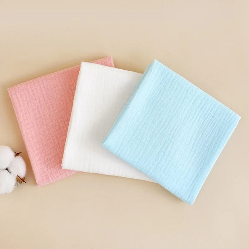 8pc Cotton Baby Gauze Diapers for Newborn Babies Nappy Changing Washable Reusable Double Layer Soft Baby Towel Burp Cloth