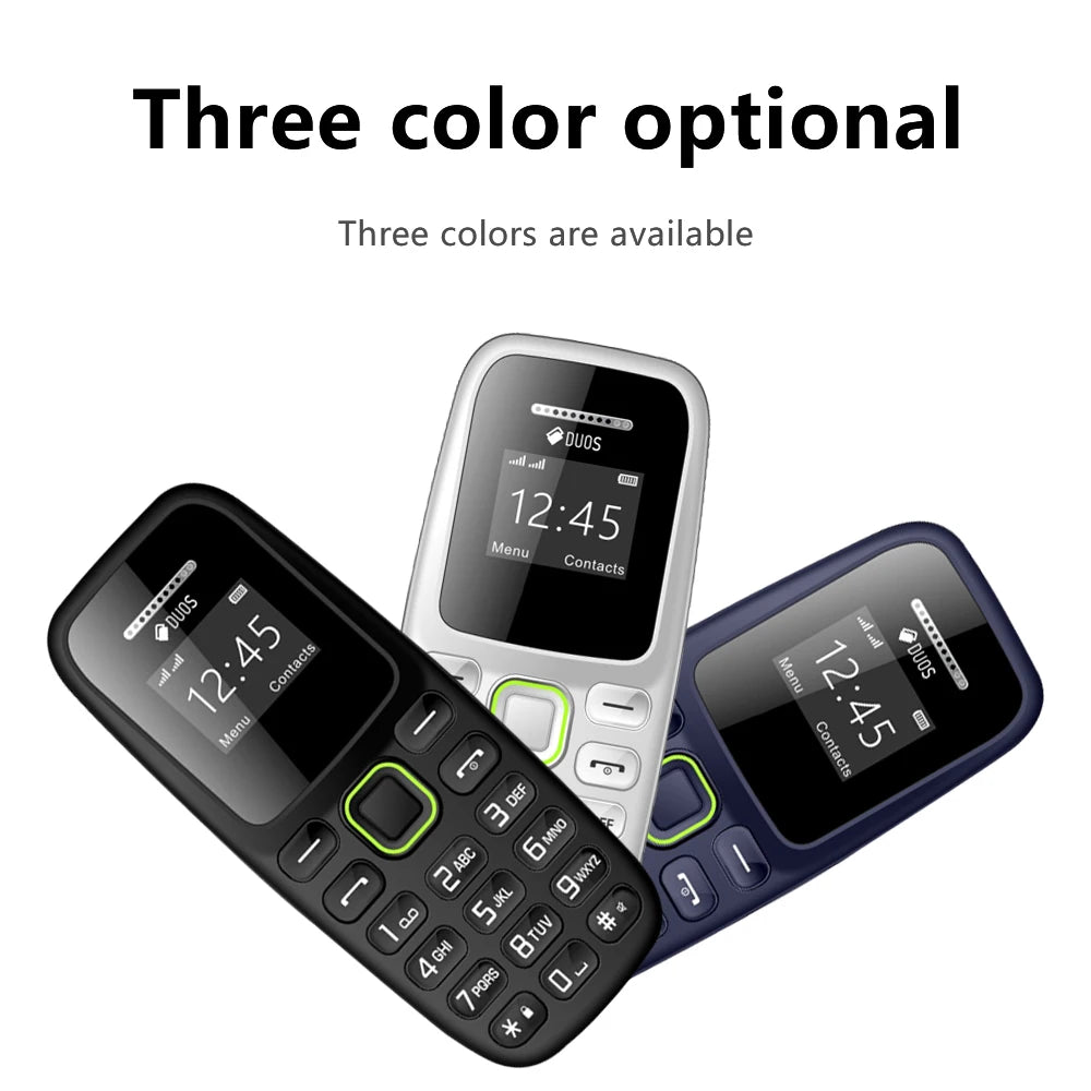 SERVO BM310 0.66-inch Screen‌ Small Mobile Phones Unlocked Bluetooth Earphone Tiny Phone Automatic Call Recording Dual SIM Small Cellphone