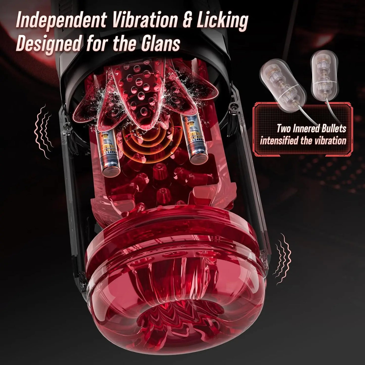 Mrgras Male Masturbator Penis Pump - Male Sex Toys for Men with Upgrade 12 S Vacuum Pump & 7 Thrusting Rotating Vibrating Sucking Licking LCD Adult Toys Mens Sex Toys Pocket Pussy Pumps & Enlargers,Pocket Pussy Mens Sex Toy B