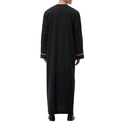 Middle East Ethnic Muslim Islamic Clothing Men Jubba Thobe African Dashik Ramadan Eid Abaya Arabic Kaftan Saudi Kimono Robe Gown