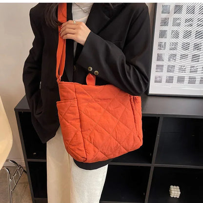 Large Capacity Mommy Bag for Women Totes Baby Diaper Nappy Bags Shoulder Cotton Ladies Maternity Shopping Bags