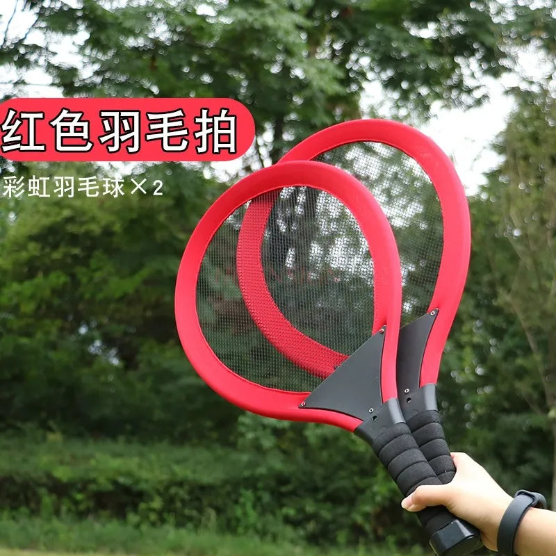 Glowing badminton rackets for children, primary school students, parent-child fitness, outdoor sports, mutual toys