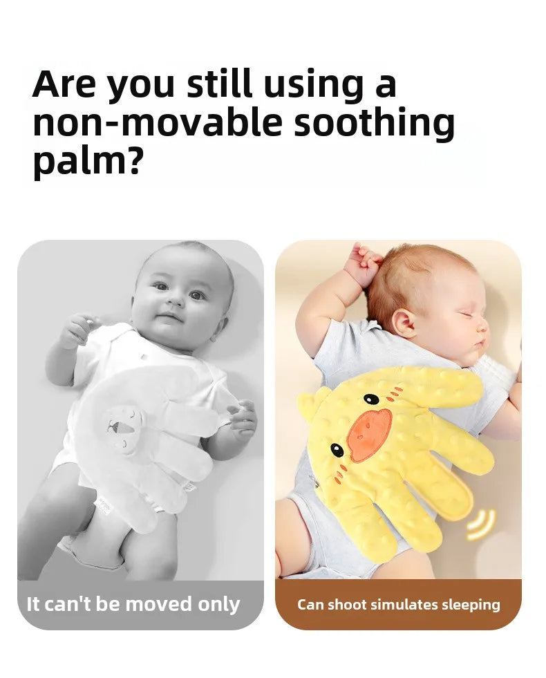 Baby Electric Soothing Palm Sleep Pillow Newborn Heated Remote Control Simulated Palm Slapping Sleep Pad Baby Care Accessories