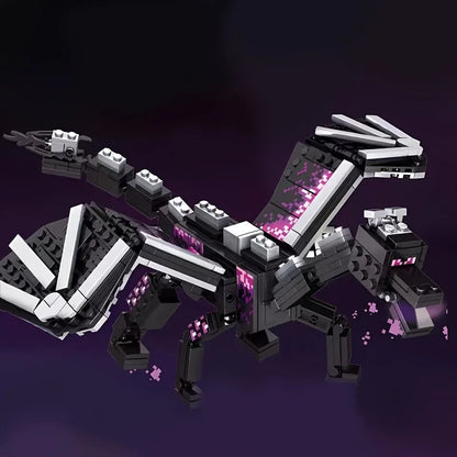 246pcs Black Pixel Dragon Movie Model Building Blocks, Halloween Gifts, Christmas Gifts, Birthday Gifts