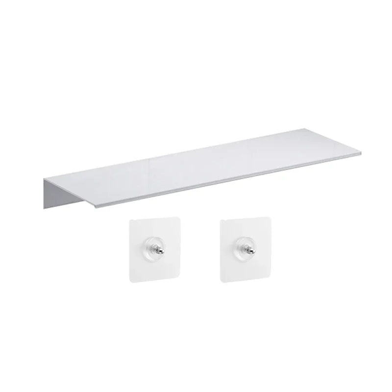 Toilet No Drilling Shelving Wall Mounted Shelf Space Aluminum Vanity Mirror Front Storage Shelves Organizer Bathroom Accessories