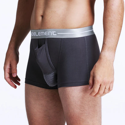 Bullet Separation Underwear Men's Ventilated and Breathable Summer Dry Underwear Ice Silk Pouch Ice Health Boxer Briefs