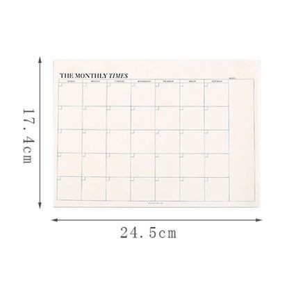 2024 Weekly Planner Agenda A5 Notebook Planner Pouch 52 Weeks Planner Schedules Stationery School Office Supplies Stationery