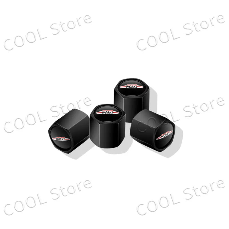 4Pcs Car Styling John Cooper Works Emblem Auto Wheel Tire Air Valve Caps Dust Cover For Mini Cooper S Logo R52 R53 R58 F55 F56