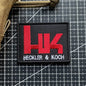 HECKLER&KOCH Embroidered Patches Hook&Loop Tactical Morale Badge Armband on Outdoor Backpack Appliques for Clothing Stickers